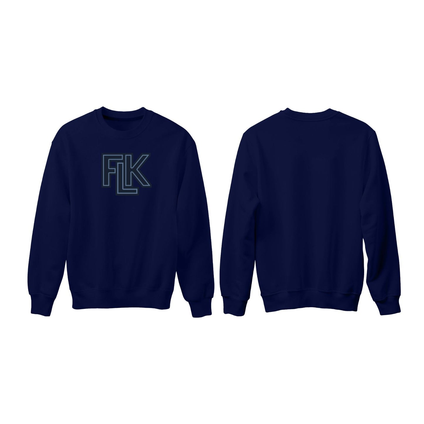 Navy FLK - Chenille unisex crewneck.