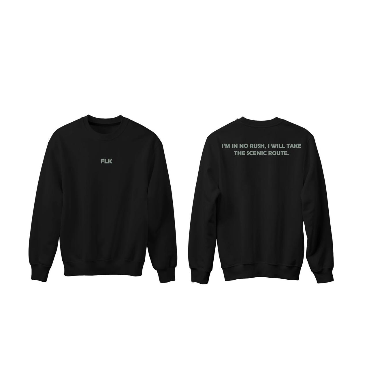 Puff Crewneck - Black Unisex