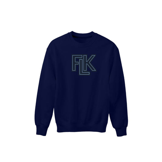 Navy FLK - Chenille unisex crewneck.