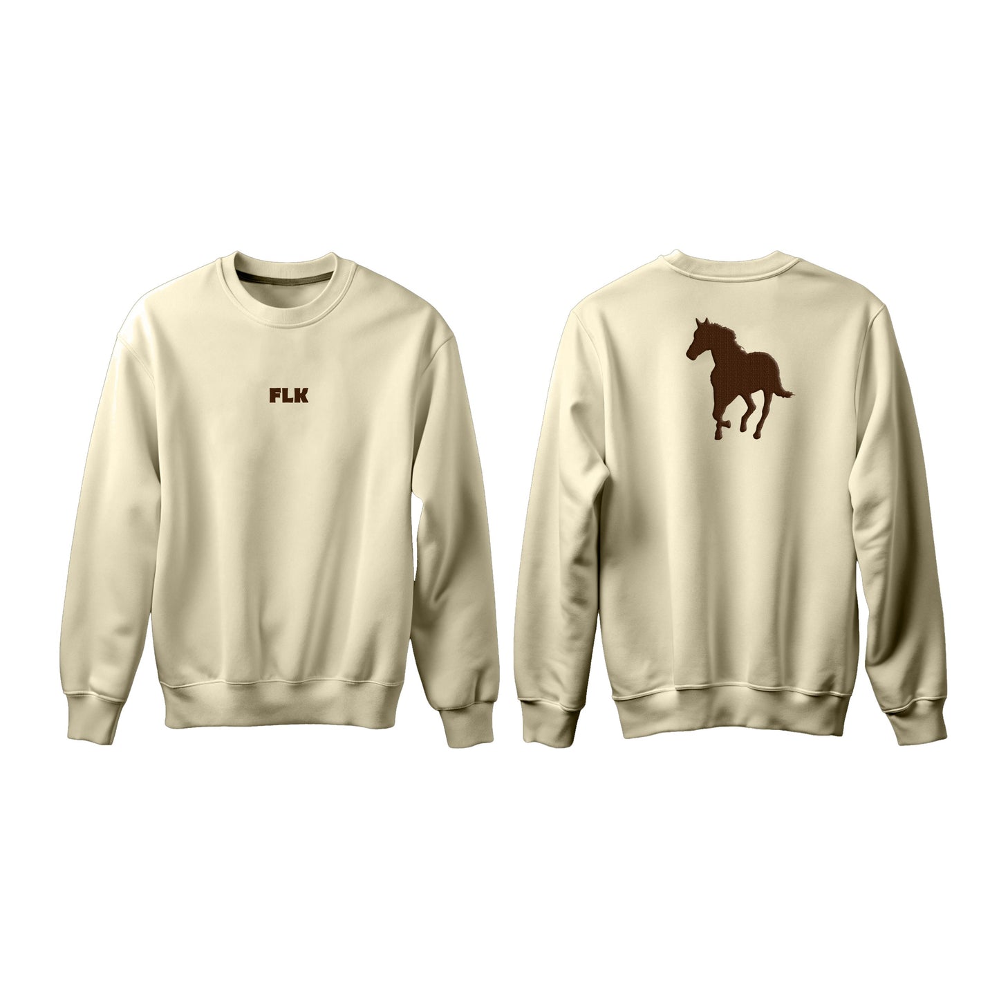 Horse Cream Crewneck - Unisex